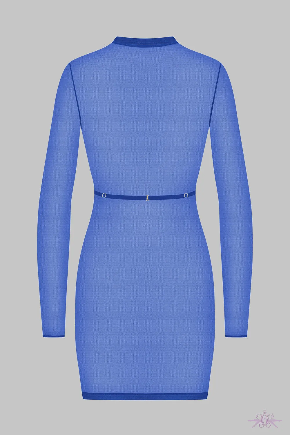 Maison Close Corps a Corps Blue Long Sleeved Dress