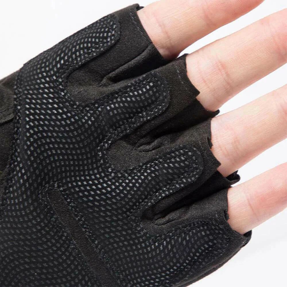 Mens Fingerless Gloves Outdoor Sports Tactical Protection Gloves Fit