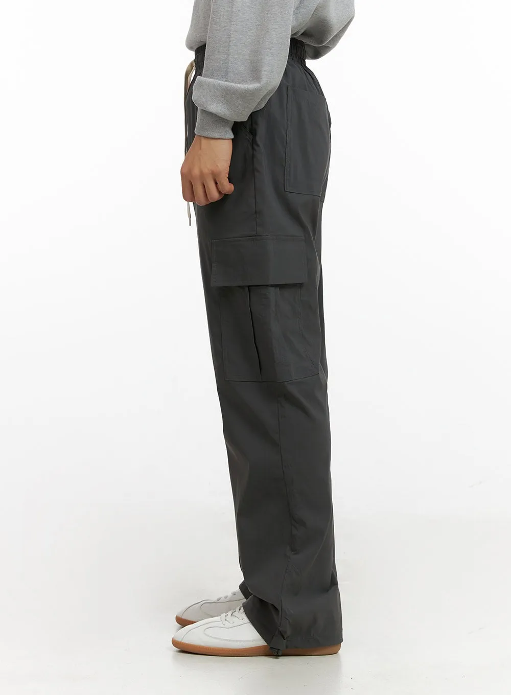 Men's Loose Fit Cargo Pants (Dark Gray) IG409