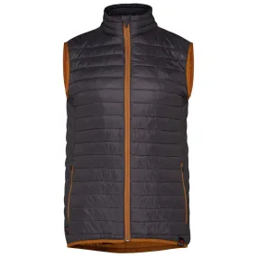 Mens Merino Wool Insulated Gilet (Smoke/Mustard)