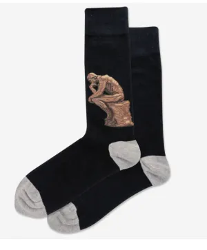 Men's The Thinker Crew Socks/Black