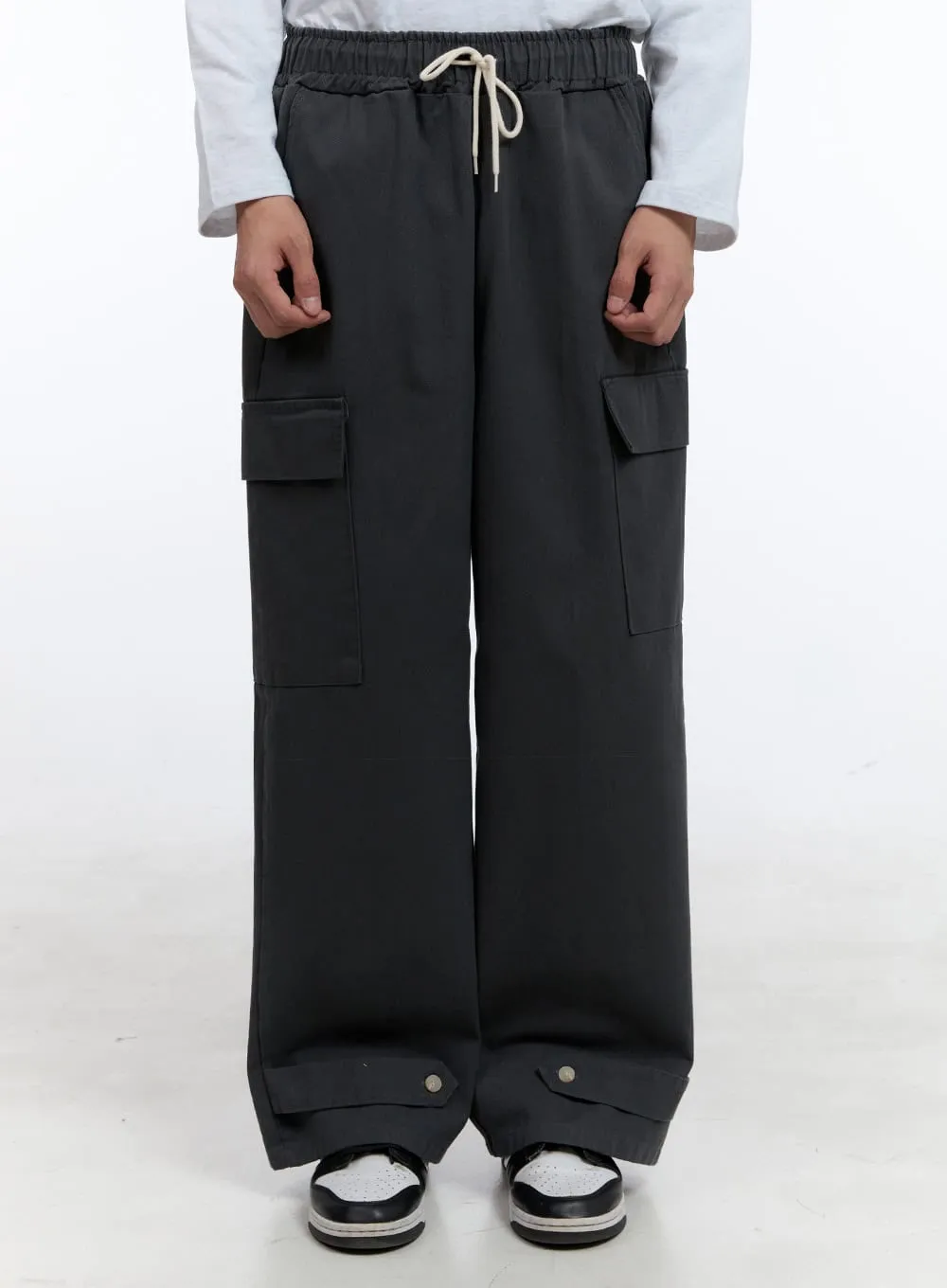 Men's Wide Fit Cargo Cotton Pants IG428