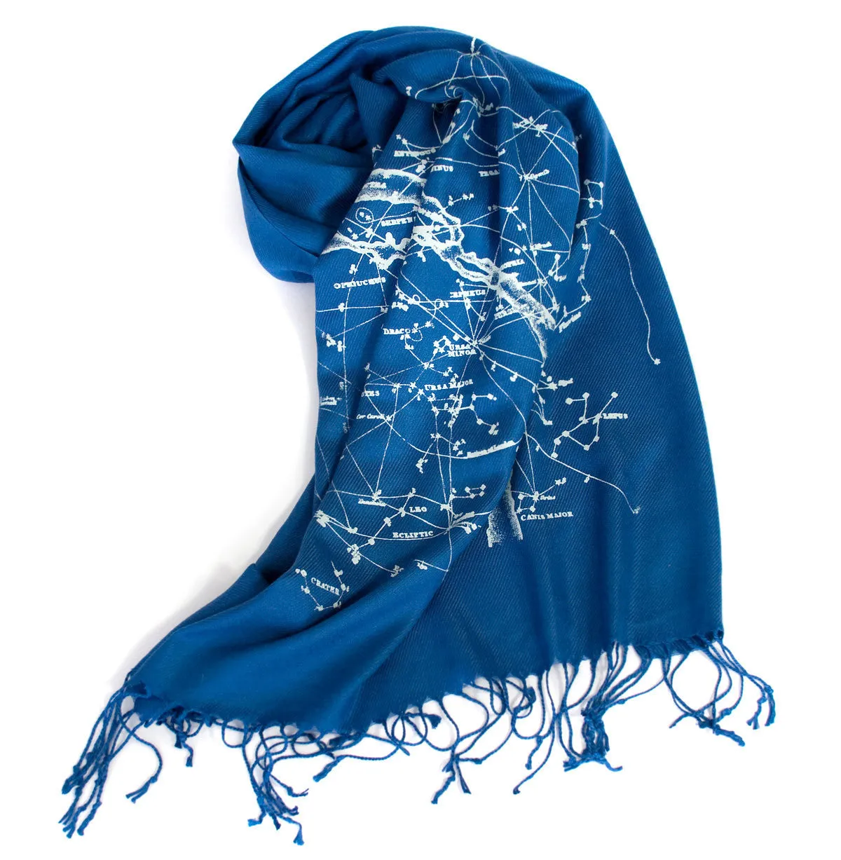 Milky Way Galaxy, star chart pashmina scarf.