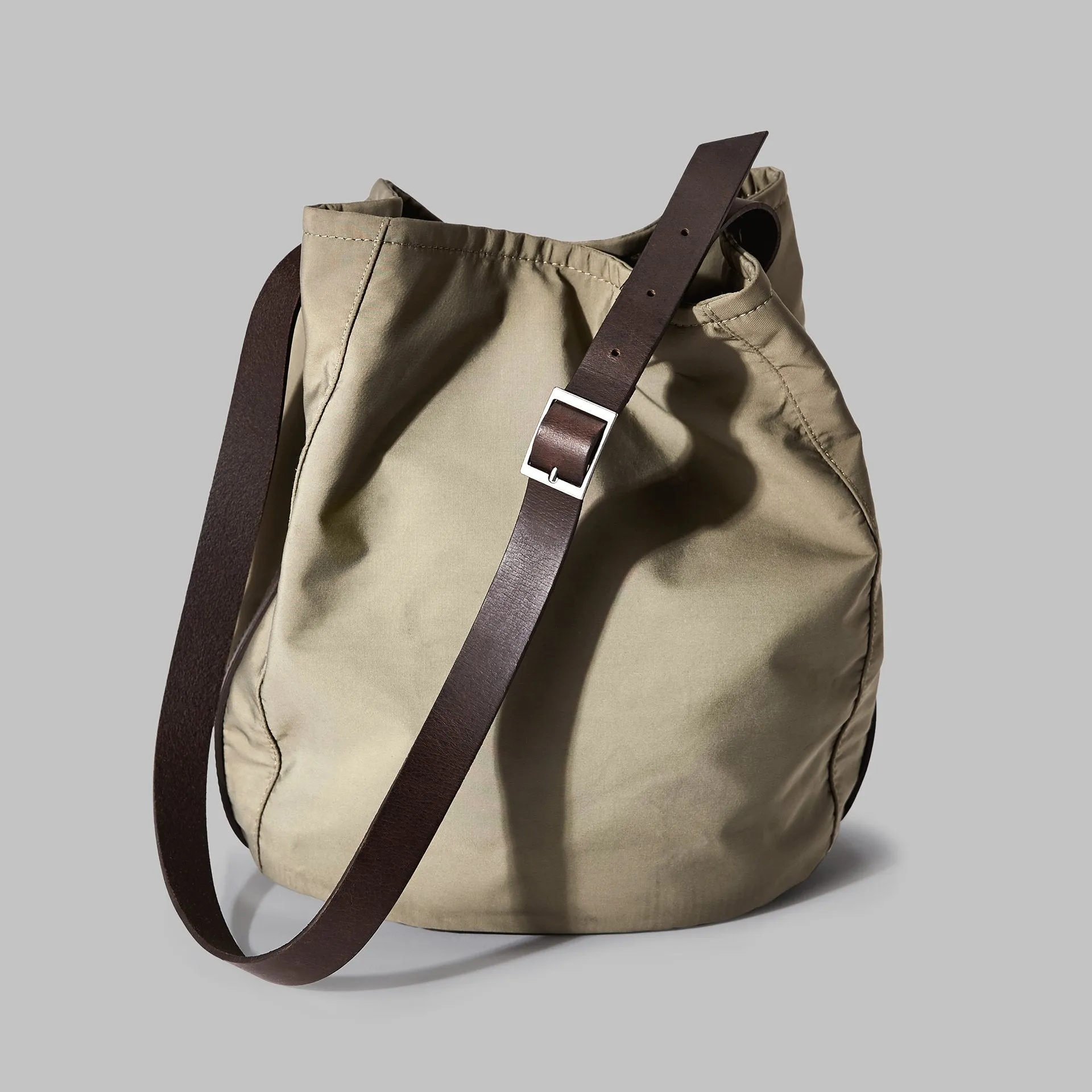 Moseley Beige Nylon Bucket Bag