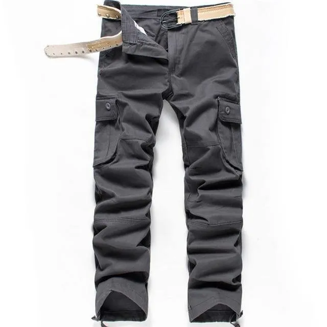 Multi pockets men cargo pants