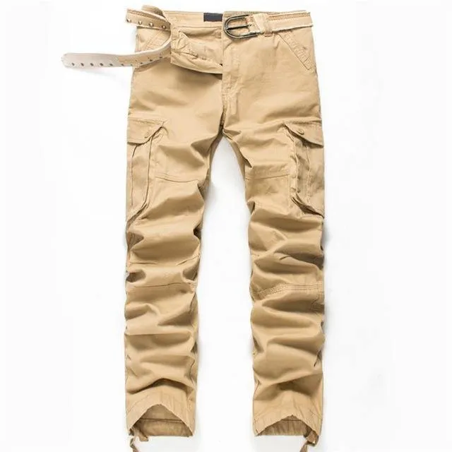 Multi pockets men cargo pants