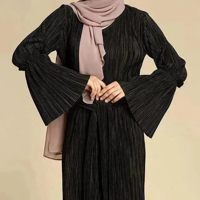 New Fashion Pleated Long Skirt Arab  Dress