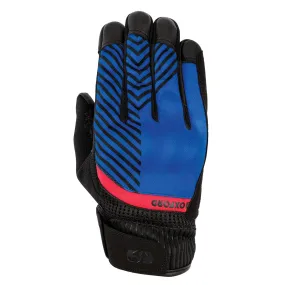 Oxford Byron Men Motorcycle Gloves Blue & Red