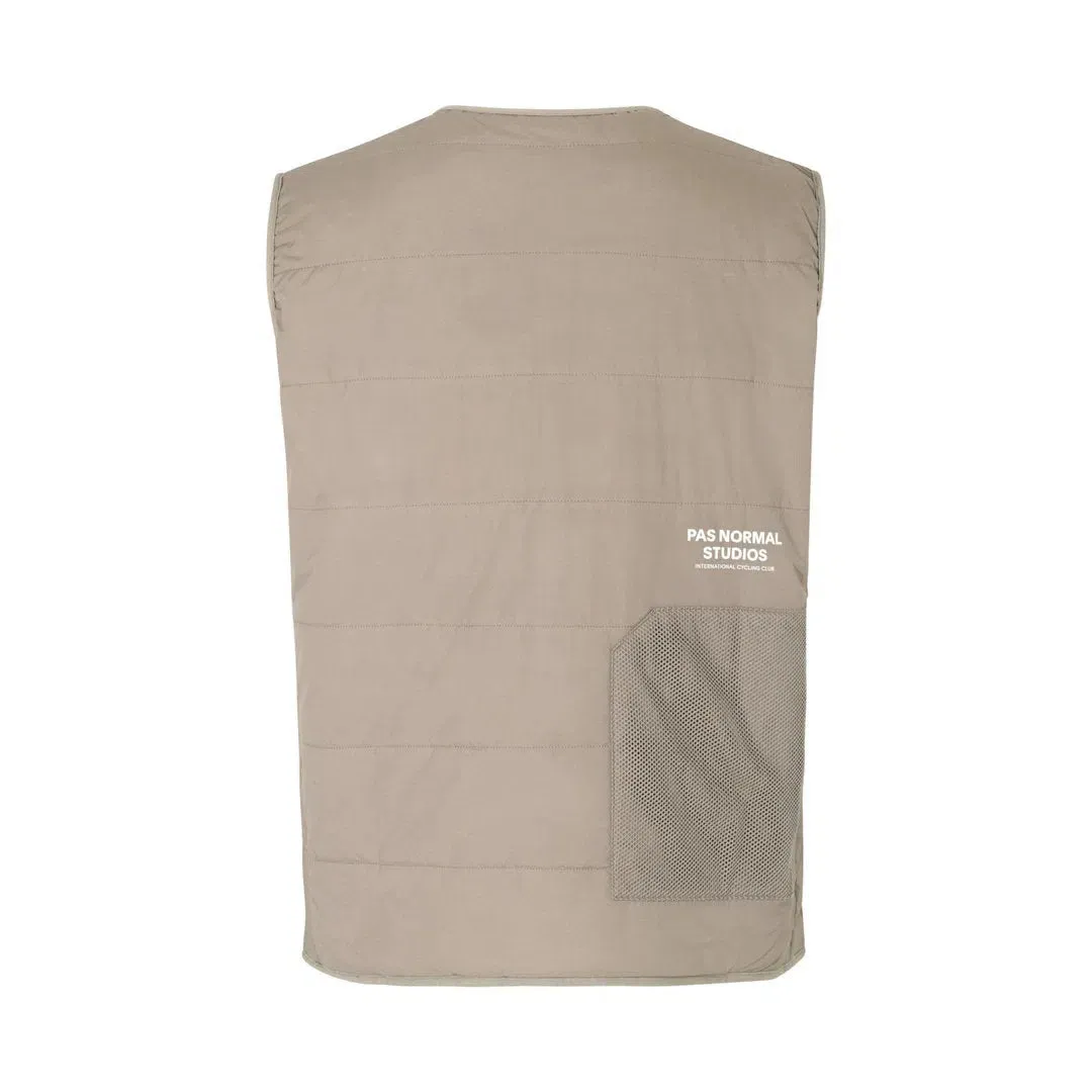 PAS NORMAL STUDIOS Off Race  Thermal Gilet - Beige