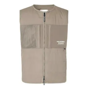 PAS NORMAL STUDIOS Off Race  Thermal Gilet - Beige