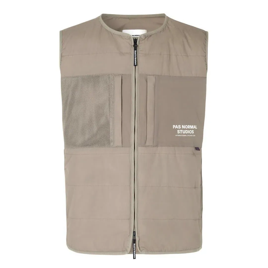 PAS NORMAL STUDIOS Off Race  Thermal Gilet - Beige