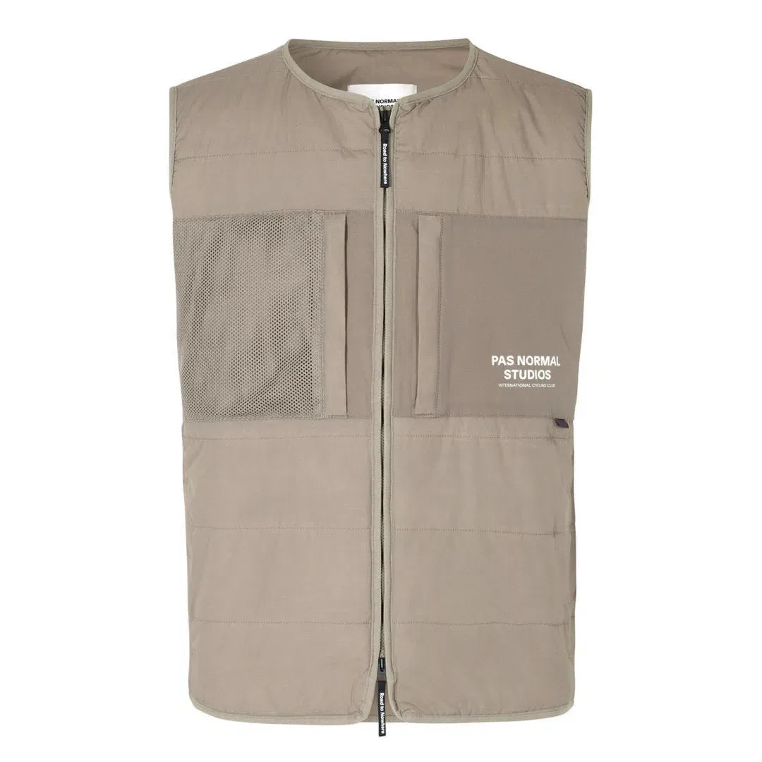 PAS NORMAL STUDIOS Off Race  Thermal Gilet - Beige