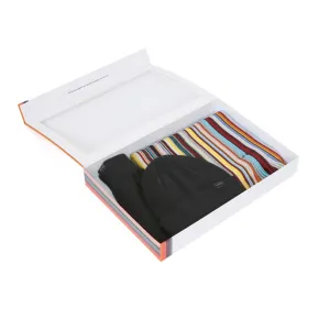 Paul Smith Hat, Glove & Scarf Gift Set in Black