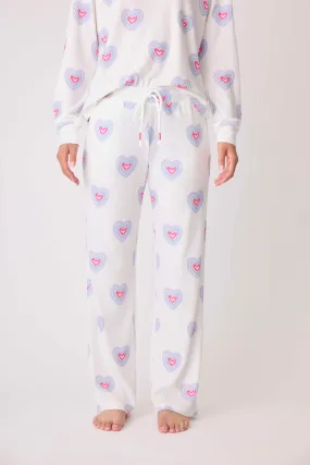 Peace & Love Hearts Print Baby Thermal Lounge Pant