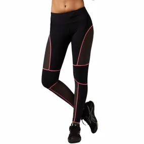 Quick Dry Meshed Color Outlined Leggings