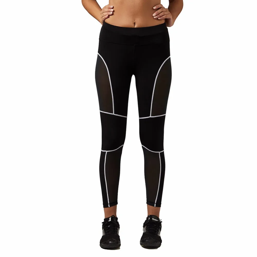 Quick Dry Meshed Color Outlined Leggings