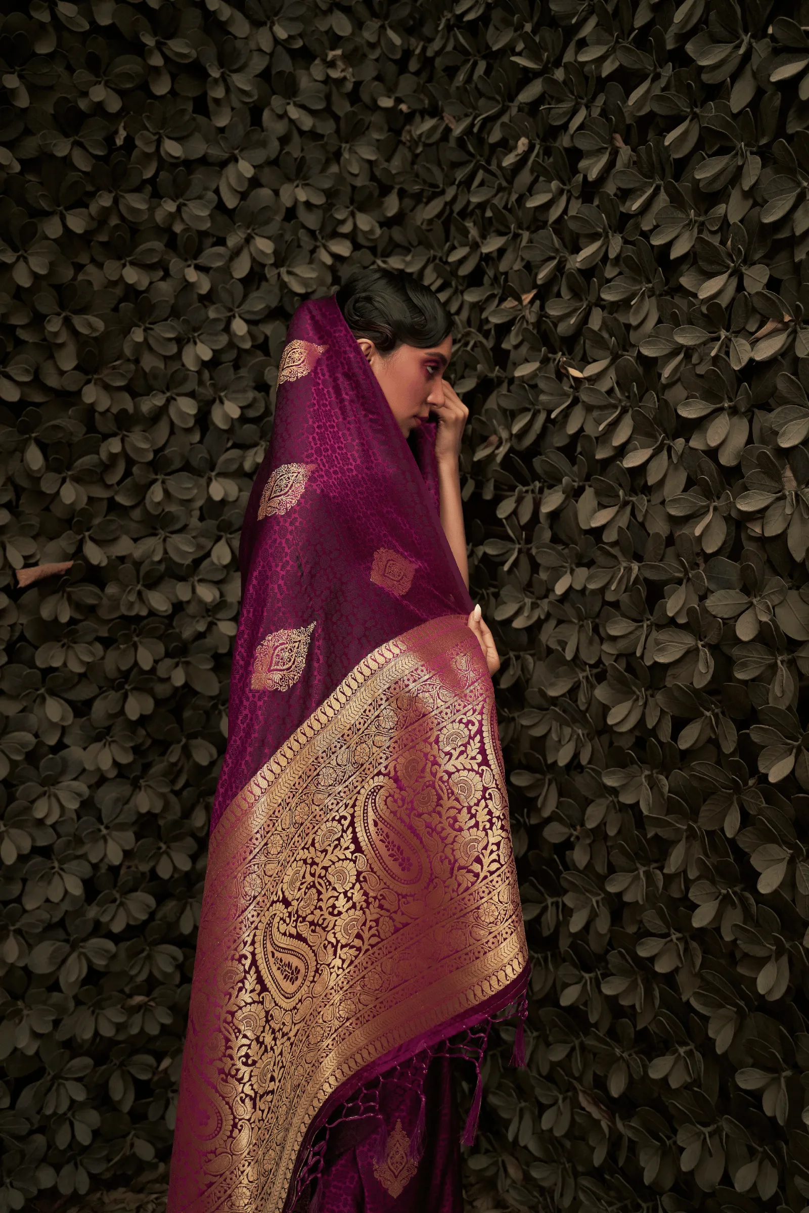 Ready to Wear Borderless Shaded Silk Saree