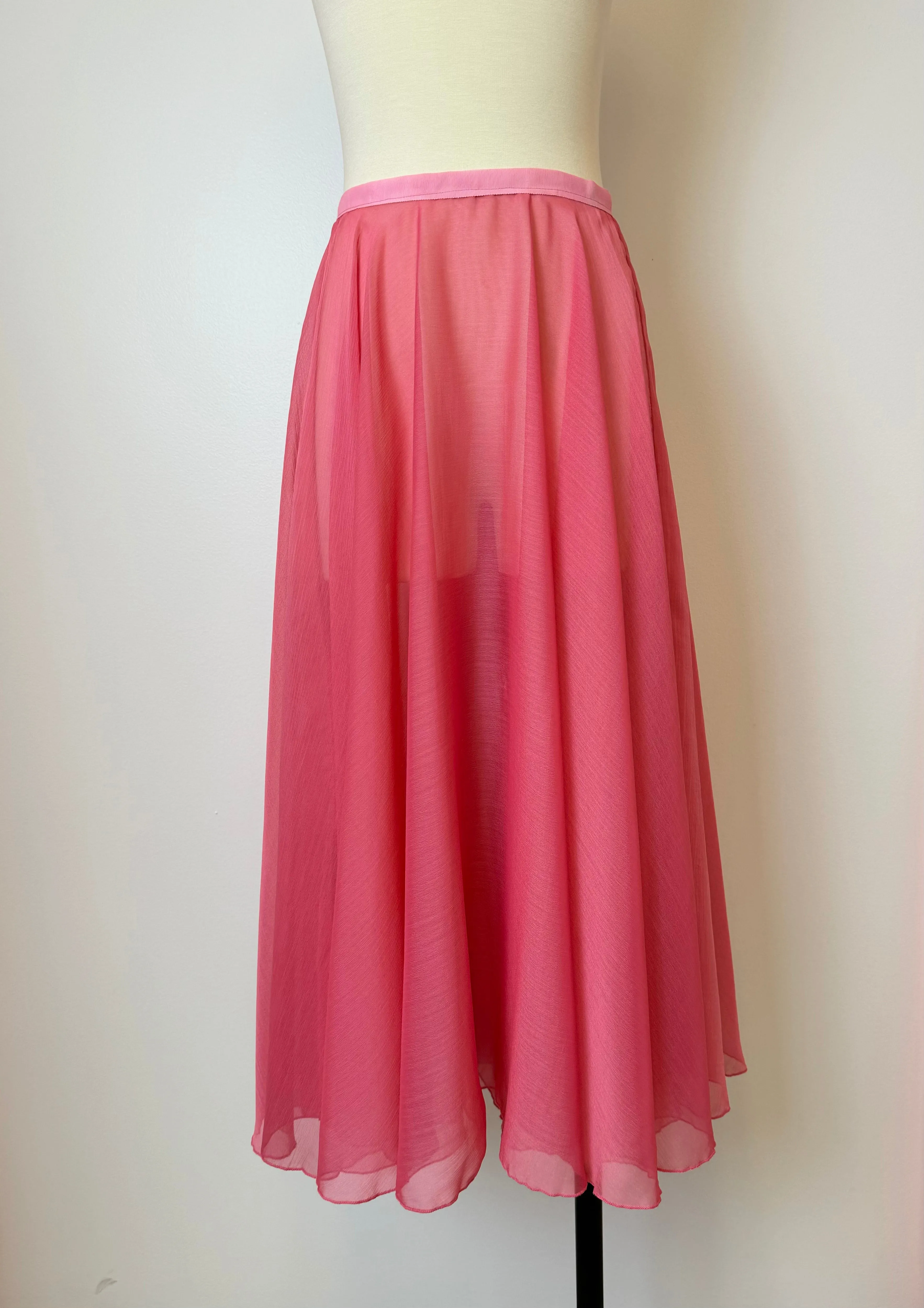 Ready-To-Wear Chiffon Skirt Pucci Rose