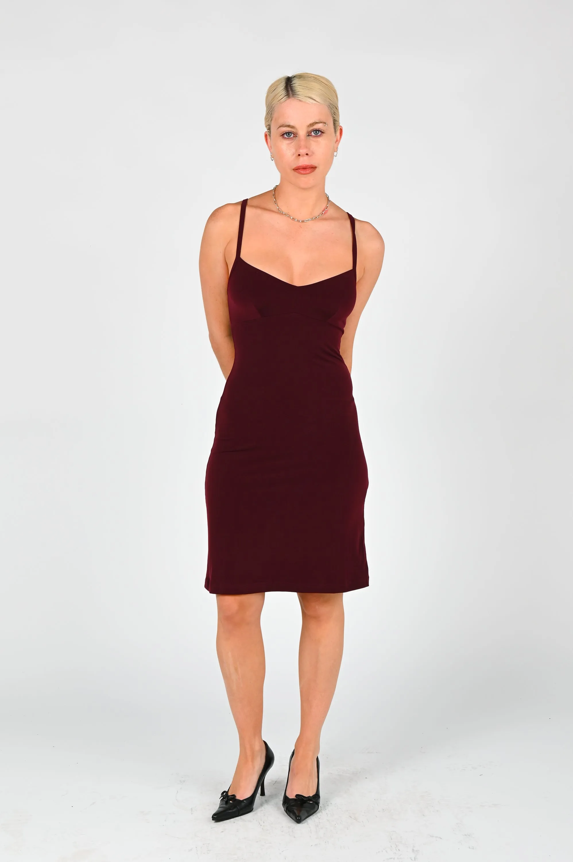 Sabi 'Slip' Dress in Wine