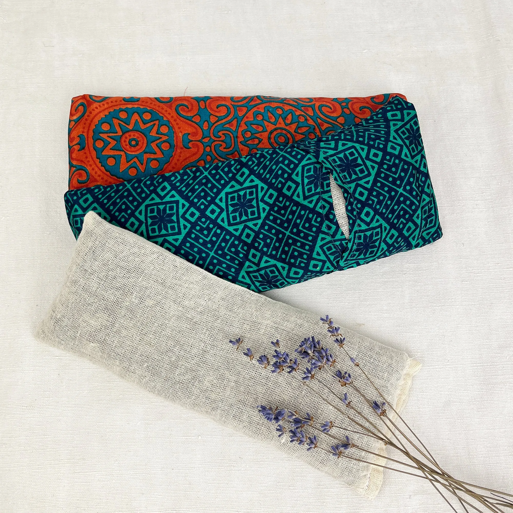 SALMEE Sari Fabric Weighted Aromatherapy Eye Pillow