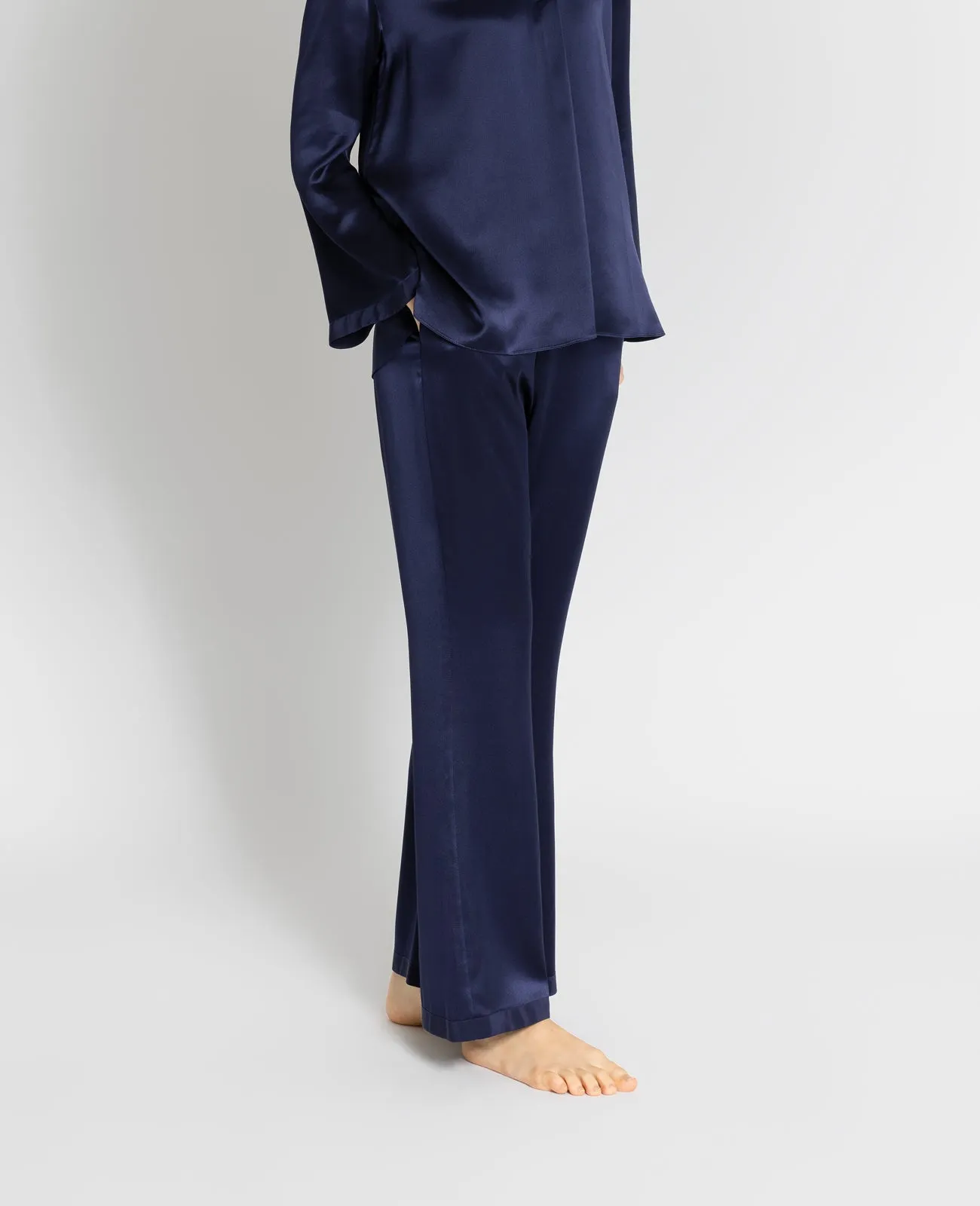 Silk Pyjamas Flare Lounge Pants