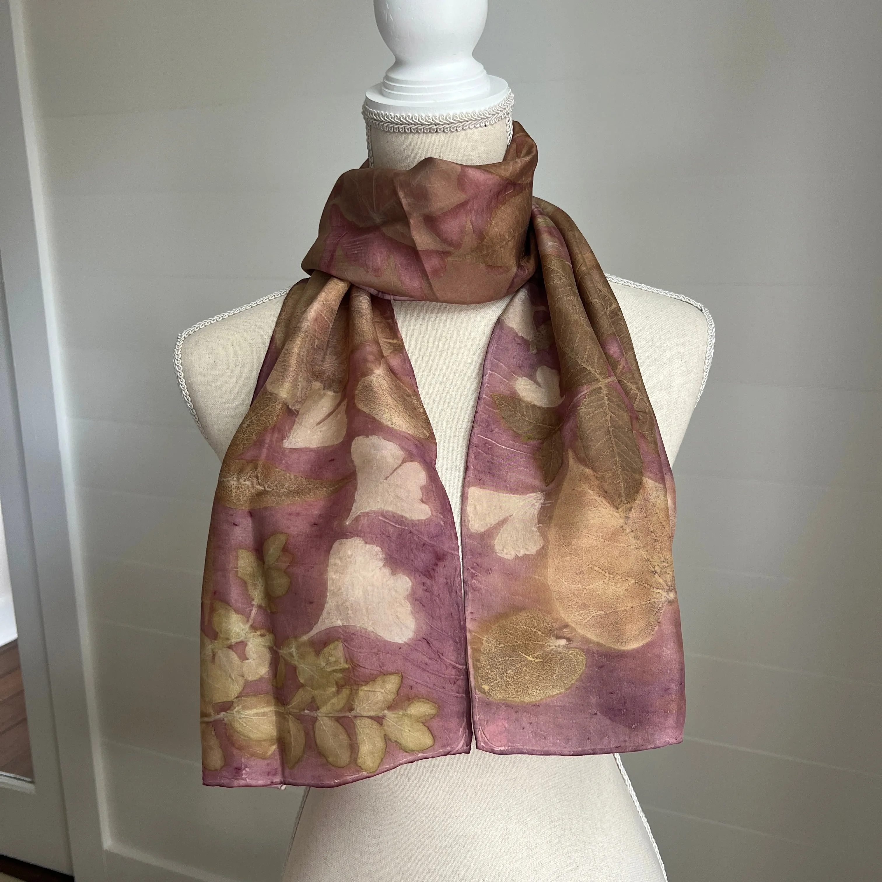 Silk Scarf | "Amanda" Cochineal - Sappanwood