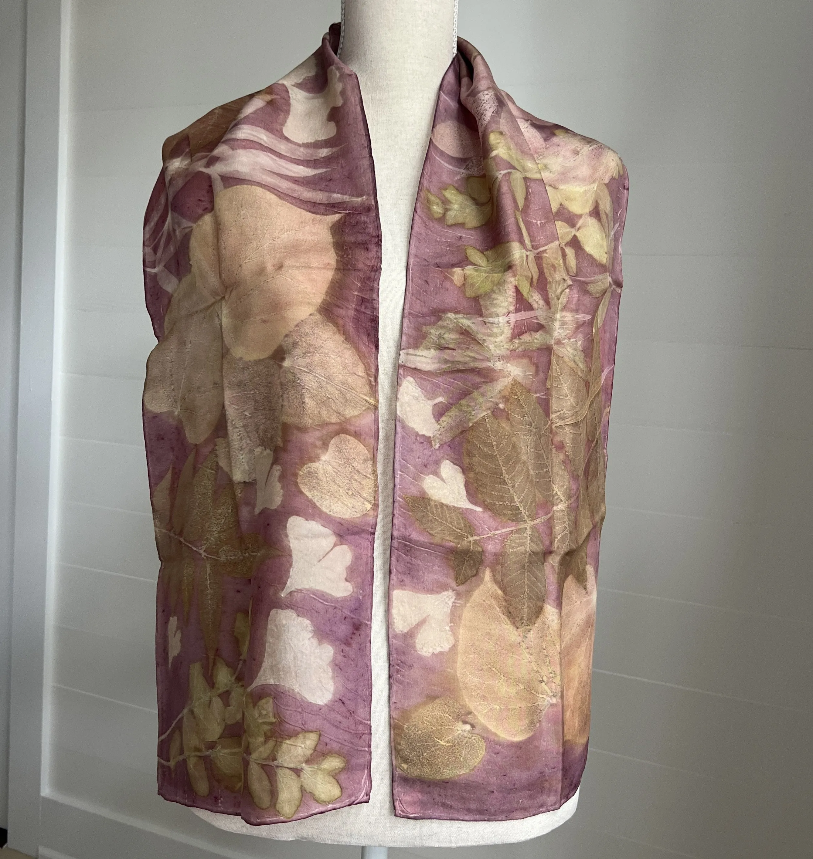 Silk Scarf | "Amanda" Cochineal - Sappanwood