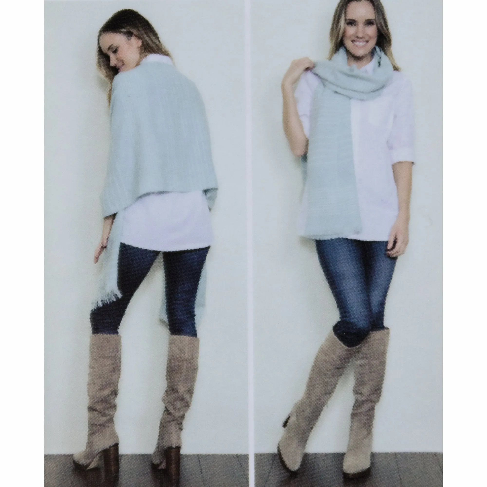 Simply Noelle Top Stitch Wrap Scarf