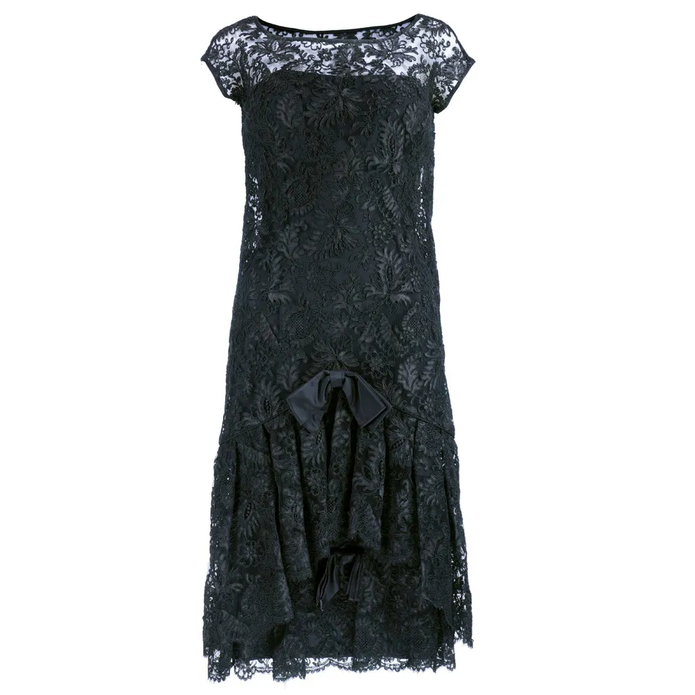 SIMPSON 60s Black Lace Cocktail Dress