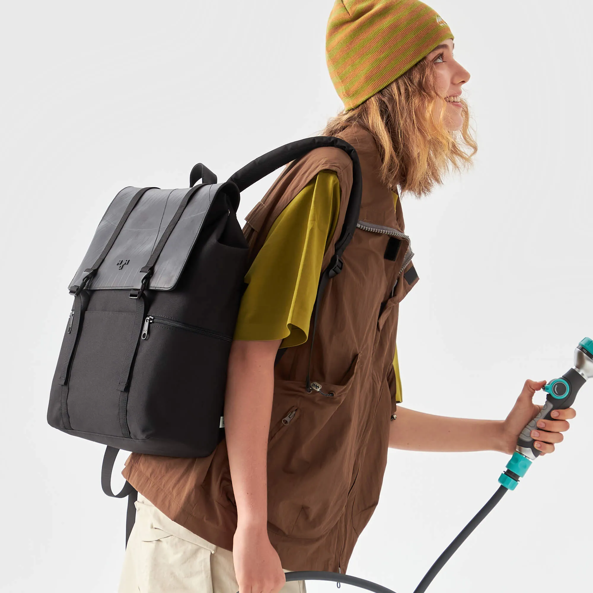 Siro Backpack | Recycled Tire | 11L