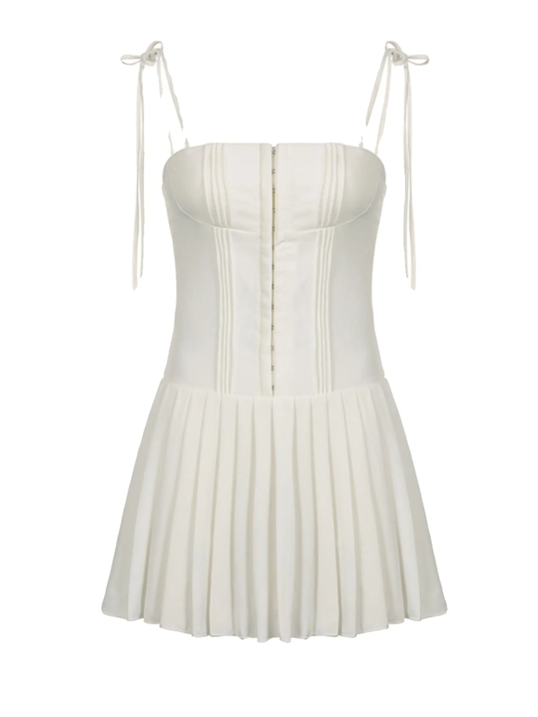 Sky Pleated Mini Dress