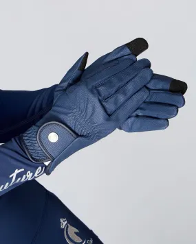 SmartGrip Horse Riding Gloves - NAVY