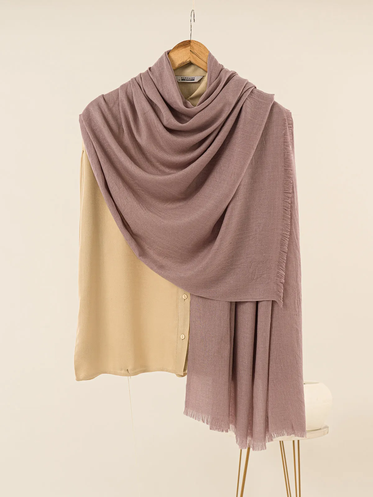 Solid Pashmina - Lilac