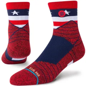 Stance American QTR Quarter Performance Socks - Red