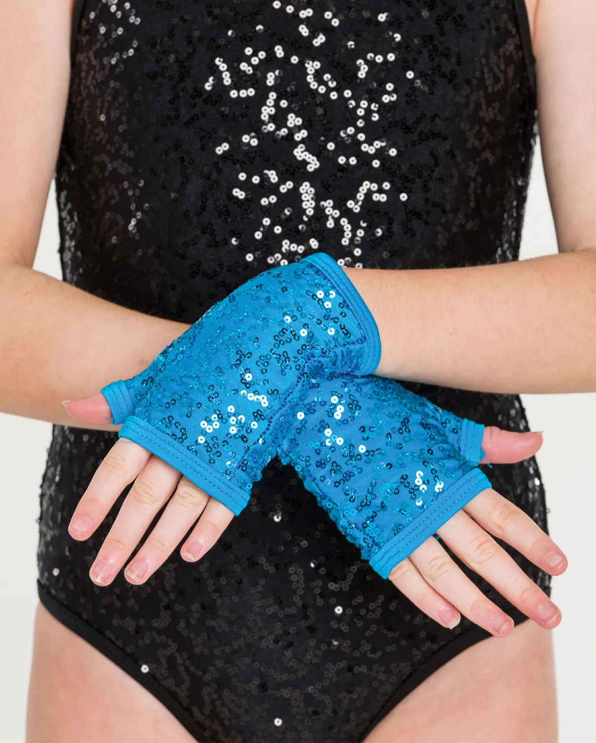 Studio 7, Sequin Fingerless Gloves (9 Colours) ACC05