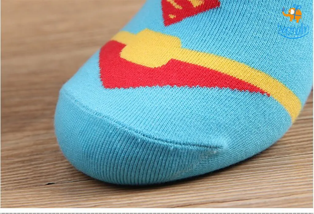 Superman Cartoon Socks