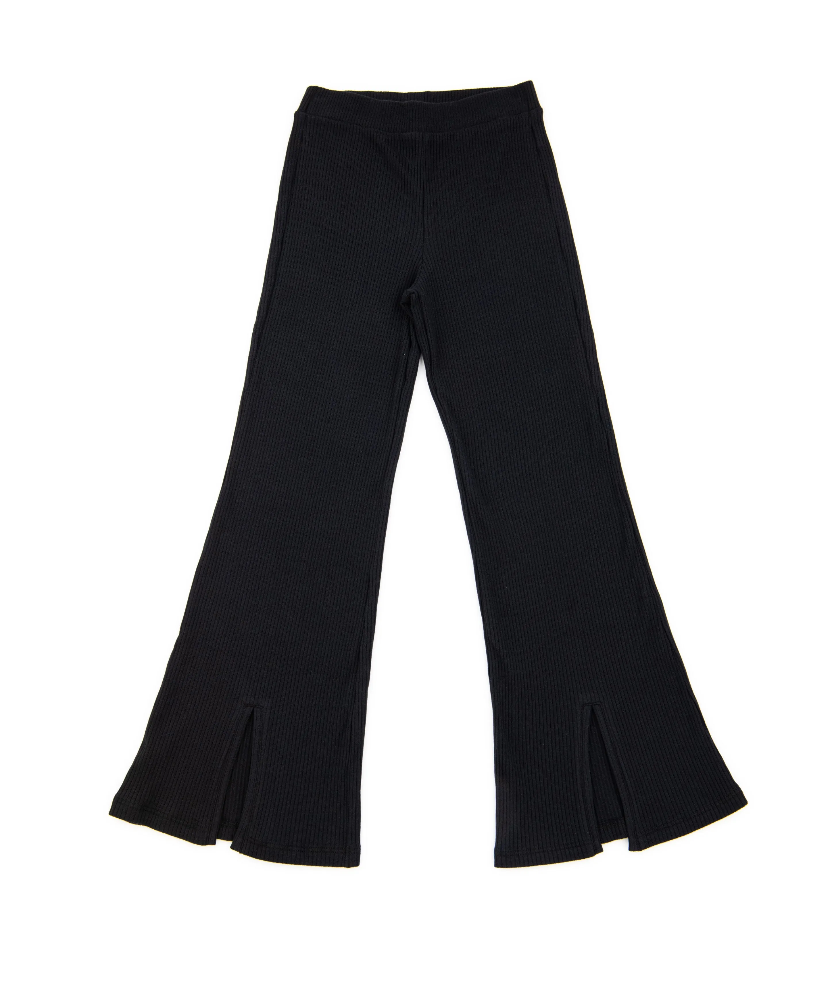 Terez Girls Rib Split Flare Pants