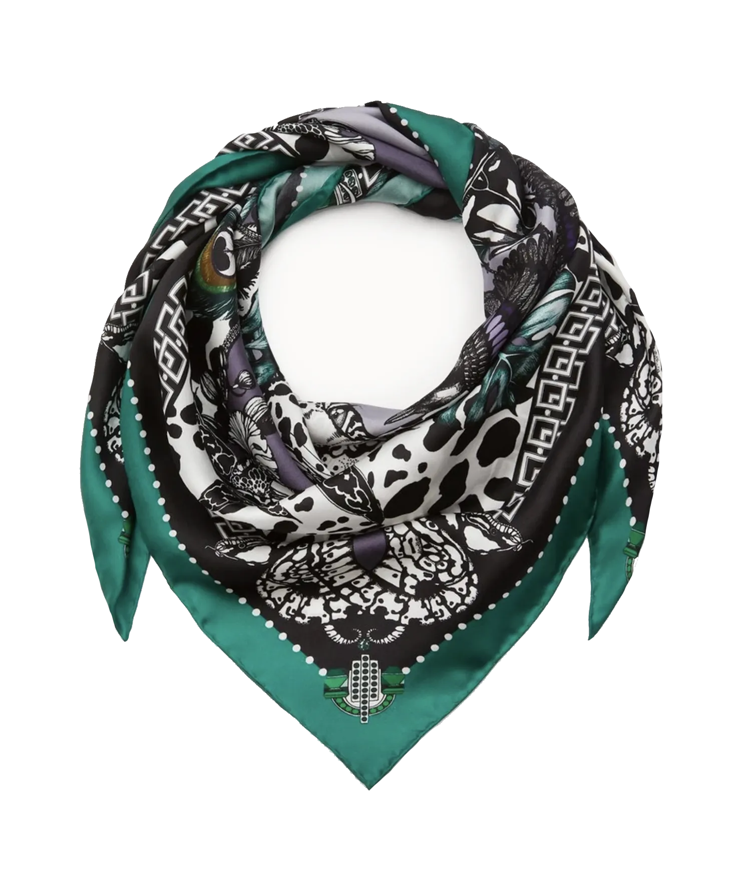 The Jewel & Jaguar Silk Scarf | 130x130cm [Preorder]