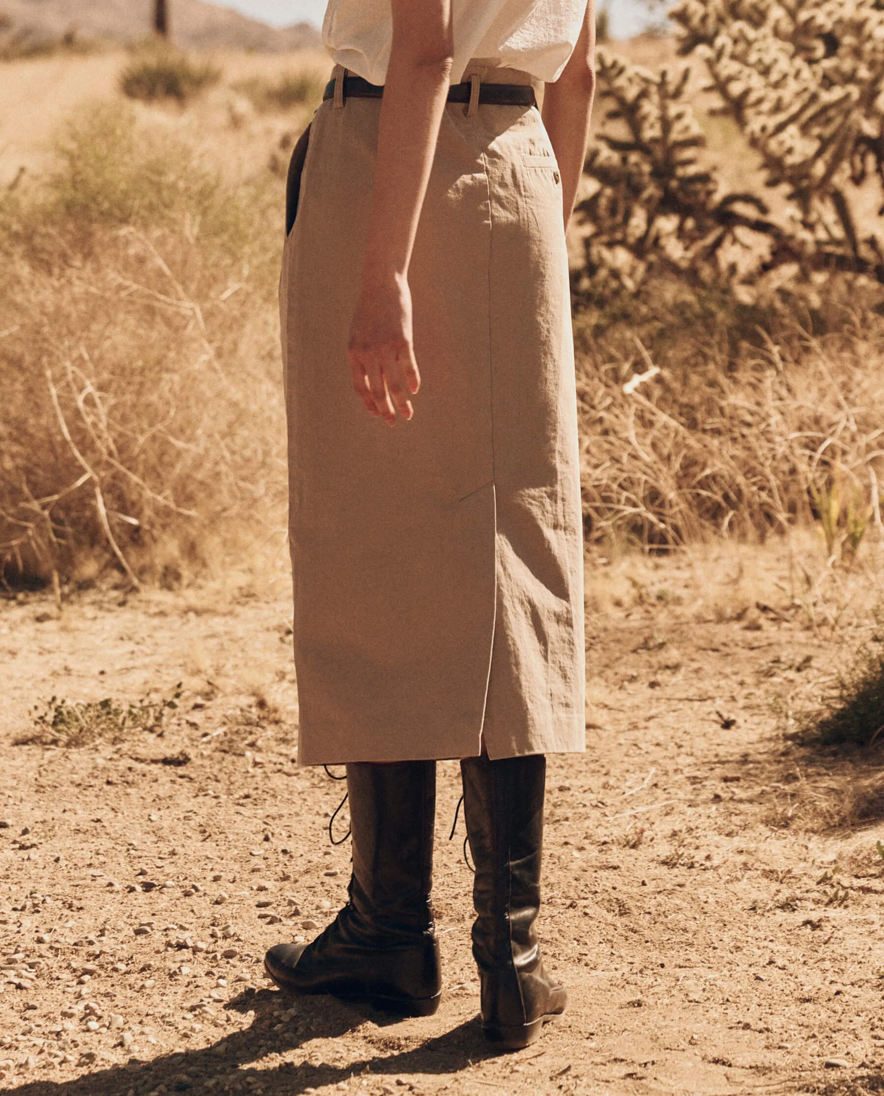 The Pleated Column Skirt. -- Desert Fatigue