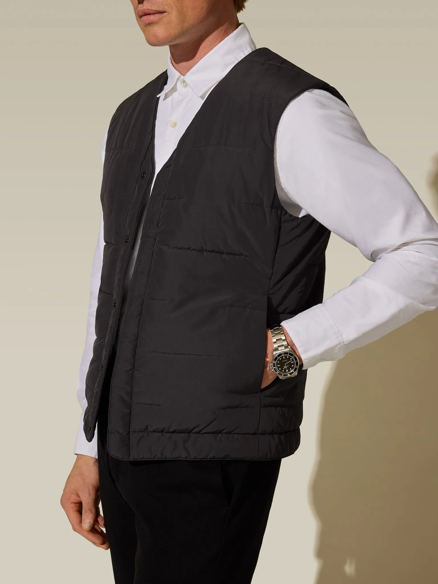 Thermal Travel Gilet - Downtown Grey