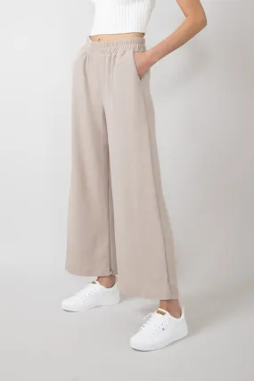 Thermal Wide Leg Pants for Women in Taupe | P70169B-TAUPEII