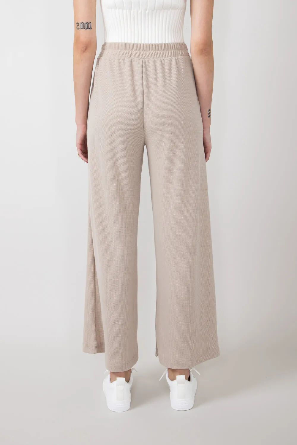 Thermal Wide Leg Pants for Women in Taupe | P70169B-TAUPEII