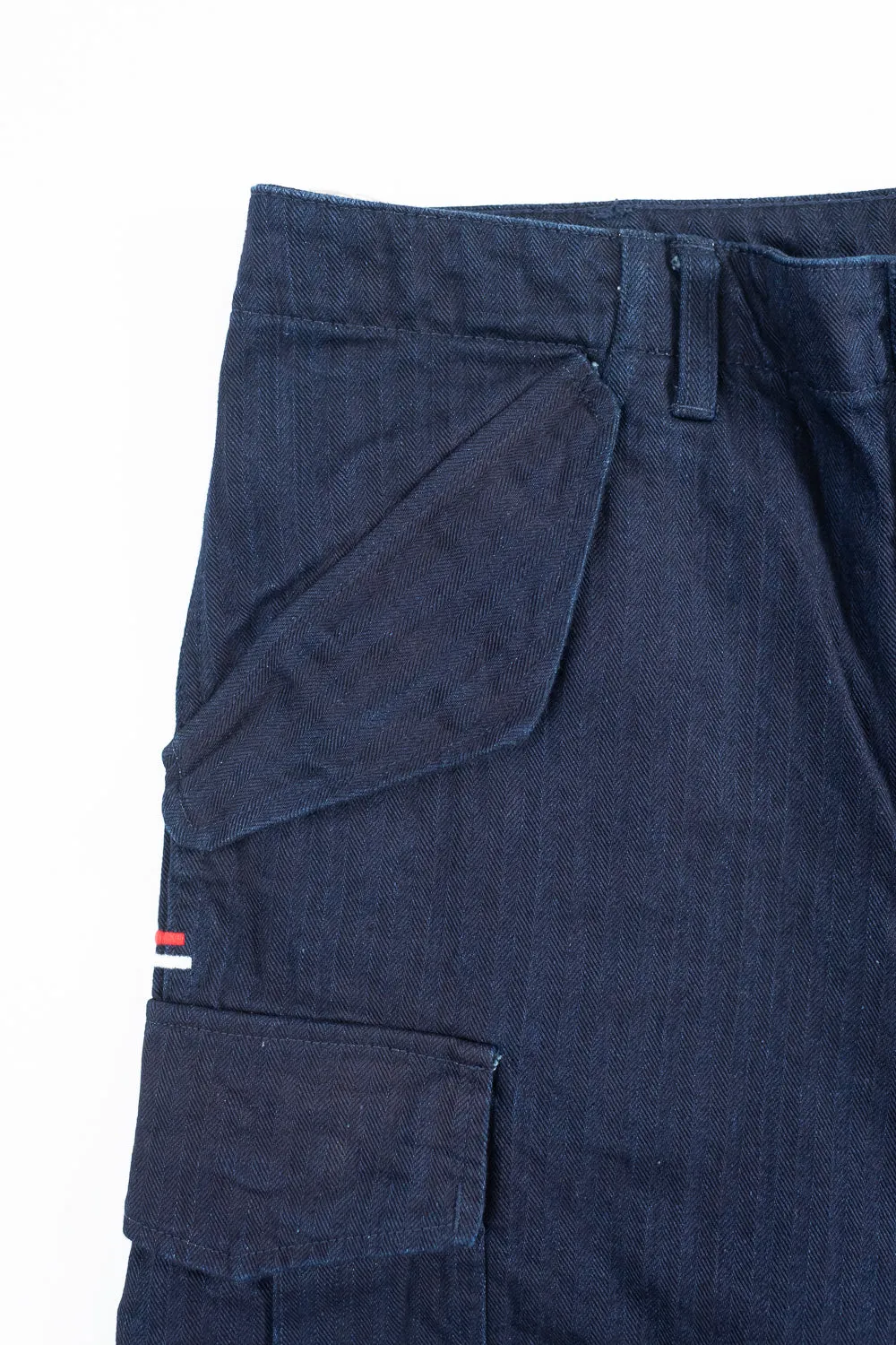 TNK305IDID - Herringbone M65 Pants - Indigo x Indigo