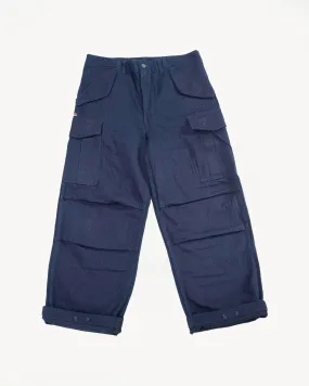 TNK305IDID - Herringbone M65 Pants - Indigo x Indigo