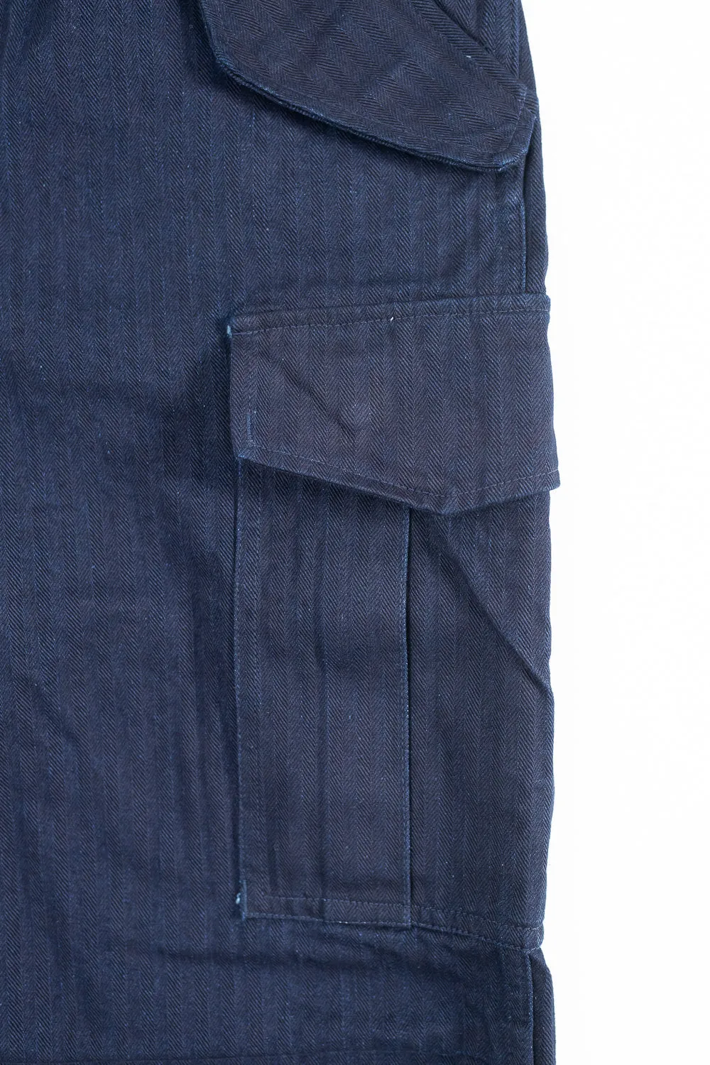 TNK305IDID - Herringbone M65 Pants - Indigo x Indigo