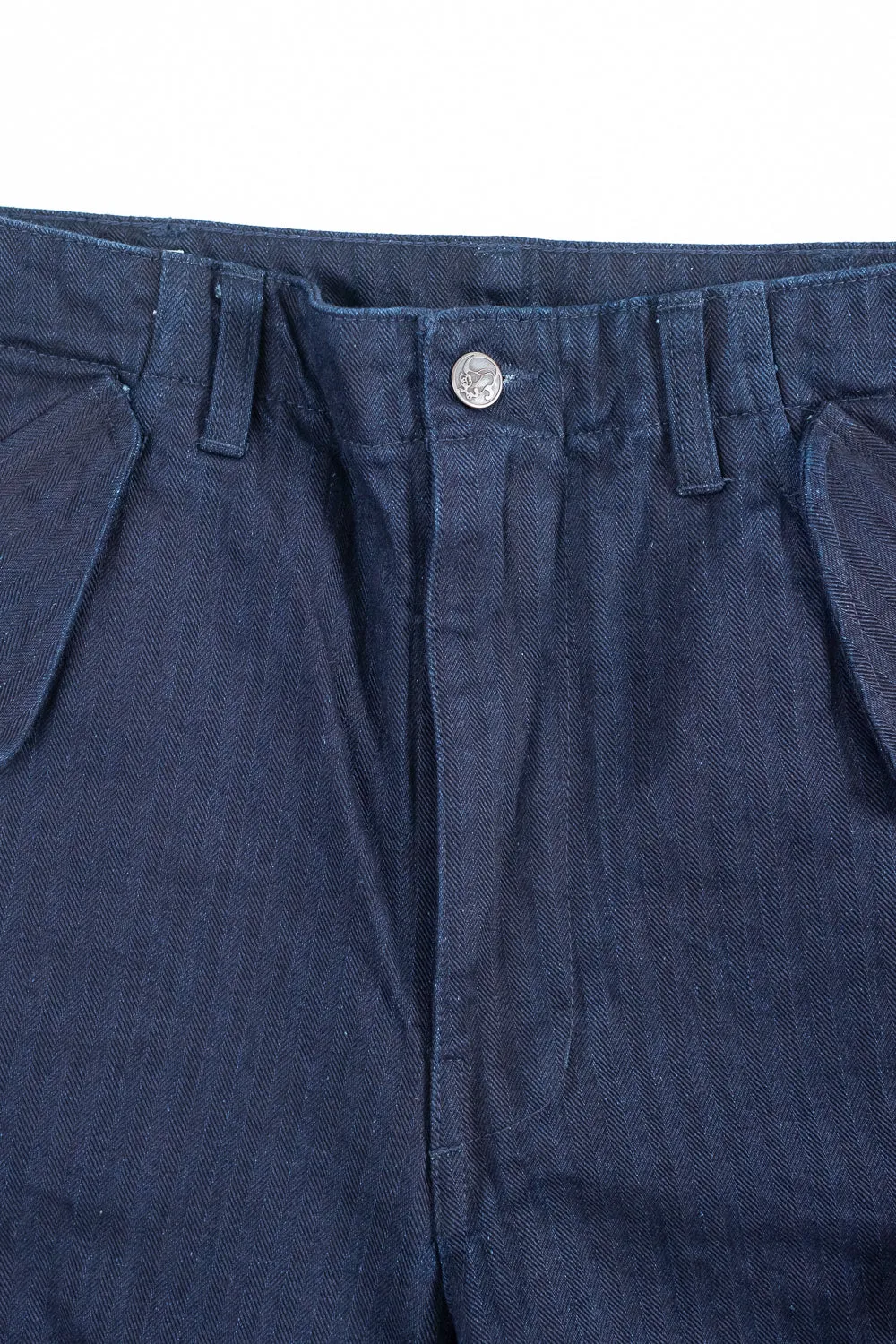 TNK305IDID - Herringbone M65 Pants - Indigo x Indigo