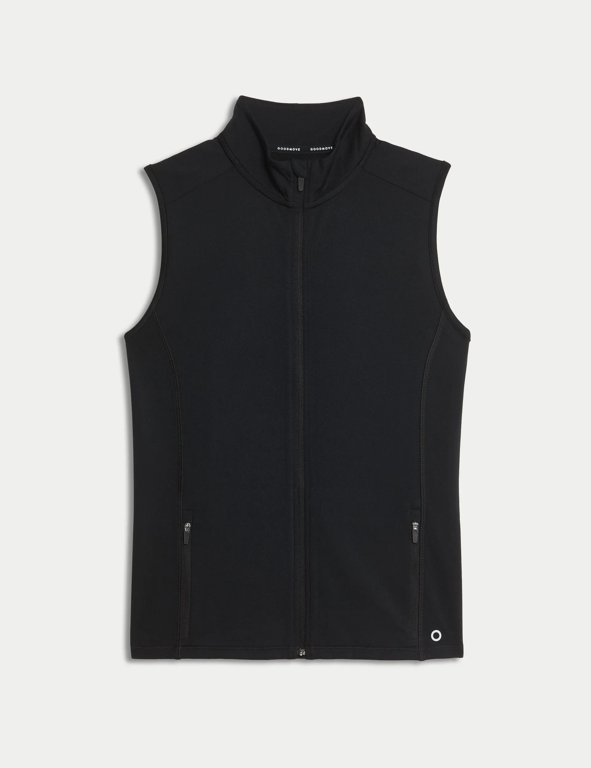 Ultraheat Zip Up Running Gilet - Black