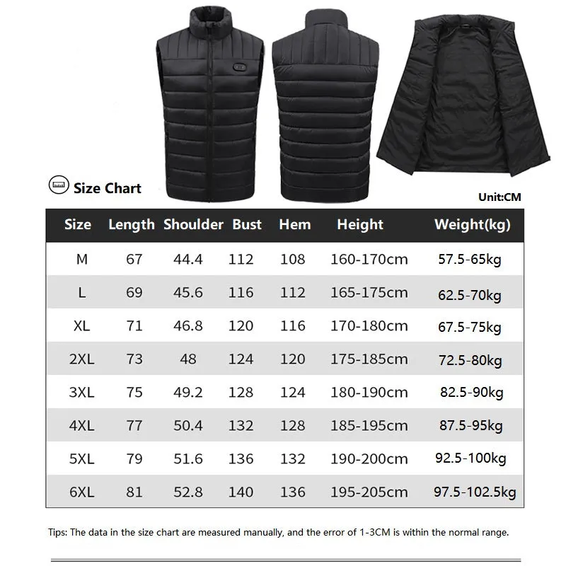 Unisex 15 Areas Smart Heated Gilet