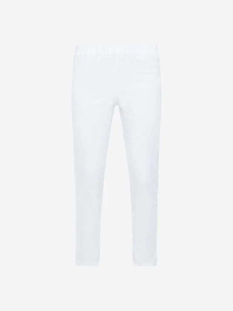 Utsa White Ethnic Pants