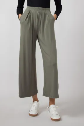 Wide Leg Lounge Pants for Women in Vintage Olive | P70206A-VINTAGEOLIVE